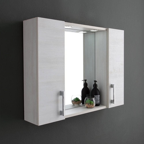 Specchio contenitore con due - contenitore,