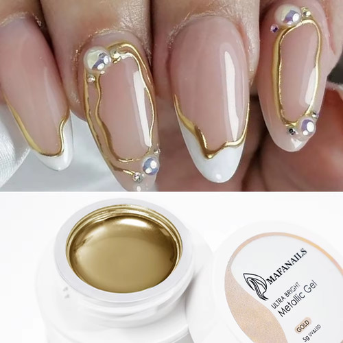 Gel metallico oro effetto - gel,