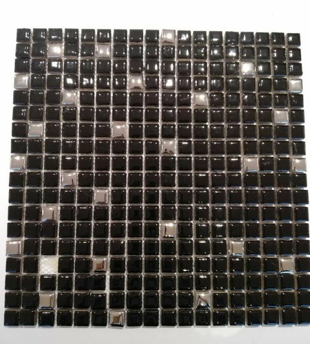 Fogli mosaico nero lucido - 5,